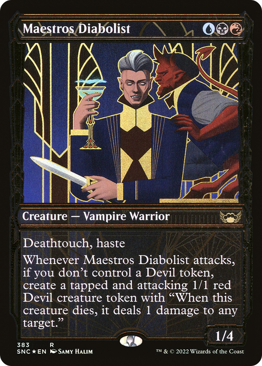Maestros Diabolist (383) (Showcase) - Gilded Foil