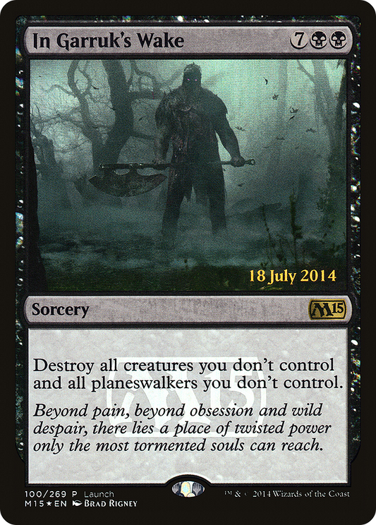 In Garruk's Wake (100) (Launch) - Foil