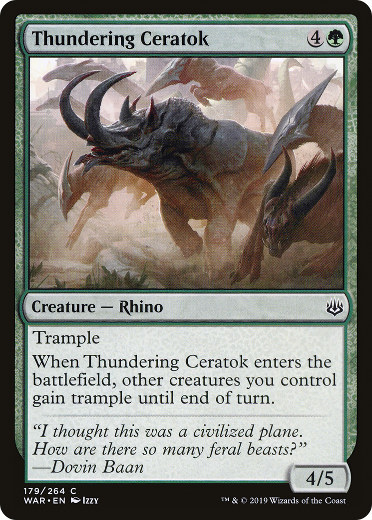 Thundering Ceratok - Foil