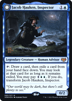 Jacob Hauken, Inspector // Hauken's Insight (065) (Prerelease) (PVOW) - Foil