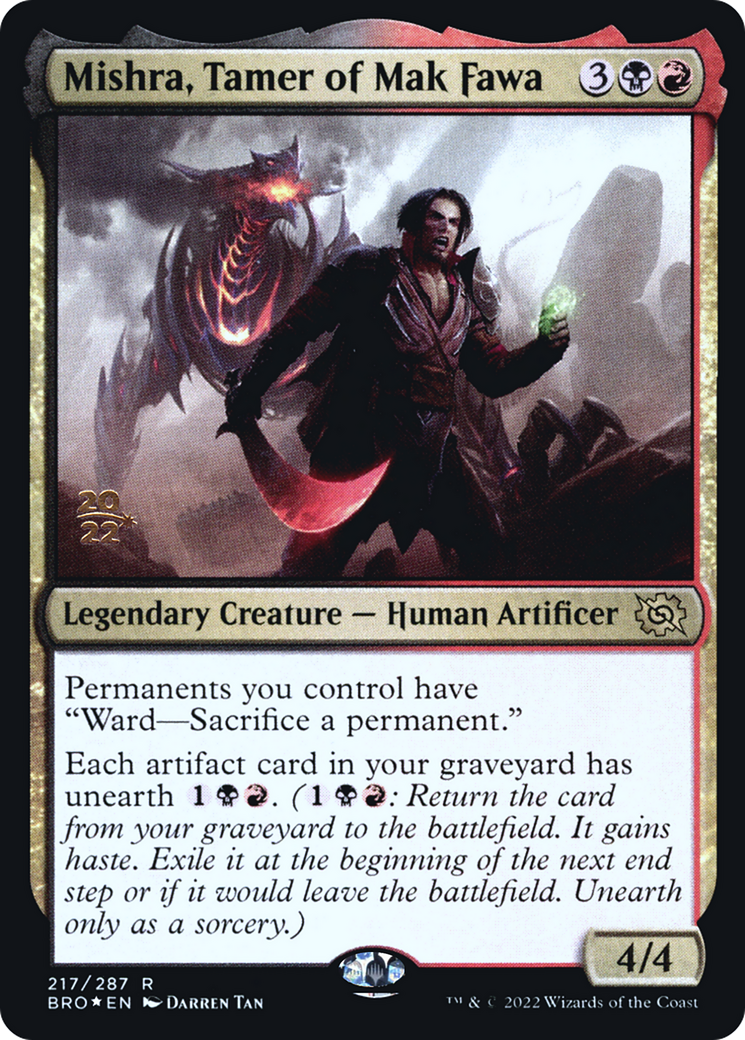 Mishra, Tamer of Mak Fawa (217) (Prerelease) - Foil