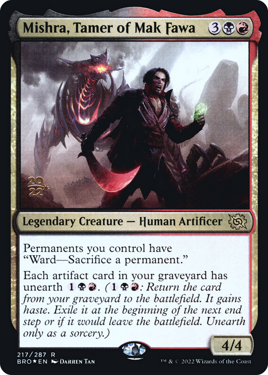 Mishra, Tamer of Mak Fawa (217) (Prerelease) - Foil