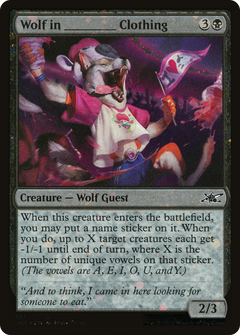Wolf in _____ Clothing (381) - Galaxy Foil