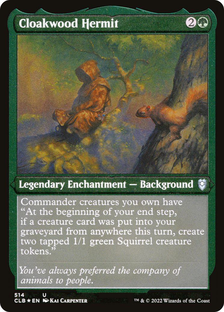 Cloakwood Hermit - Foil Etched