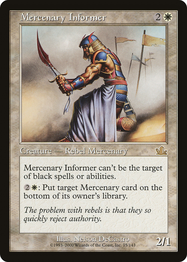Mercenary Informer - Foil
