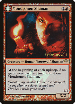 Mondronen Shaman (98a) // Tovolar's Magehunter (98b) (Launch) (PDKA) - Foil