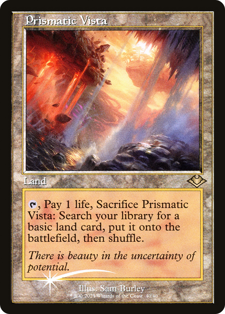 Prismatic Vista (040) (Retro Frame) - Foil