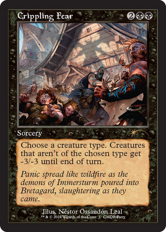 Crippling Fear (Commander Party) (Retro Frame)