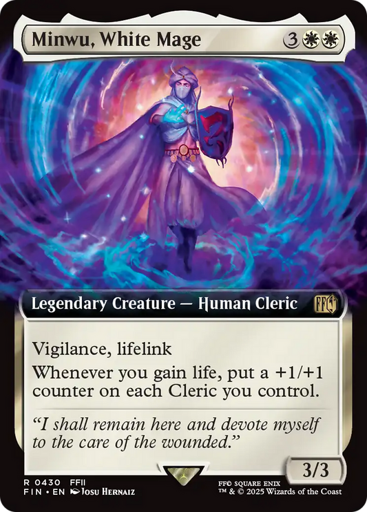 Minwu, White Mage (0430) (Extended Art) - Foil