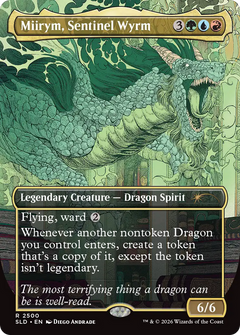 Miirym, Sentinel Wyrm (2500) (Borderless) (SLD) - Foil