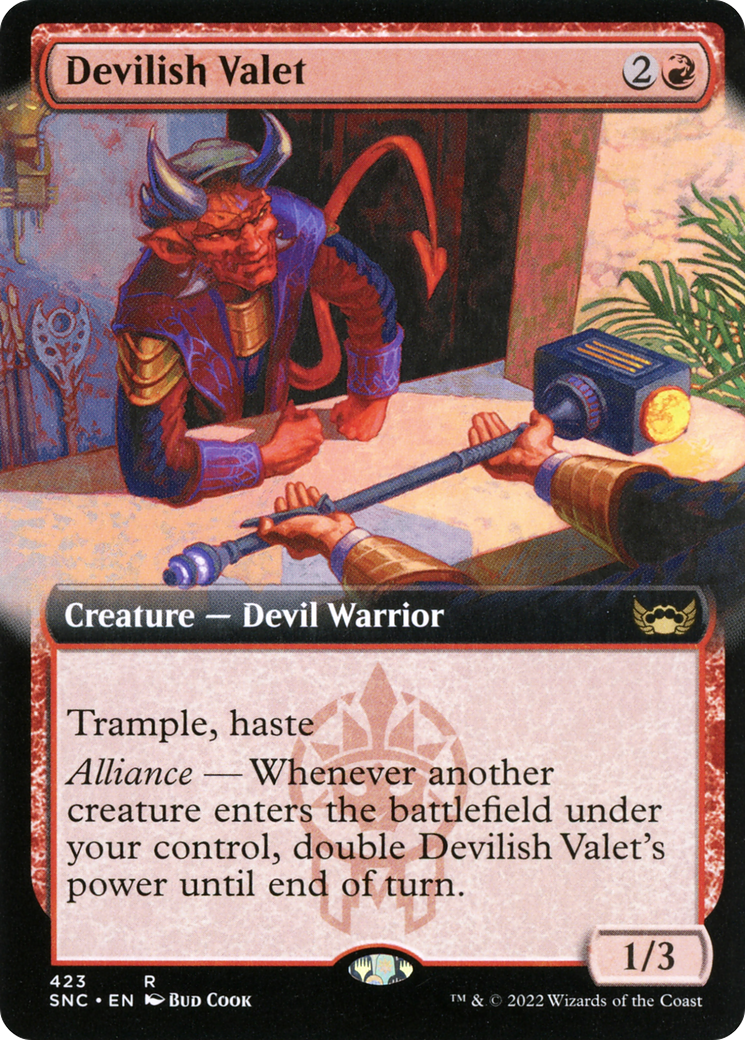 Devilish Valet (423) (Extended Art) - Foil