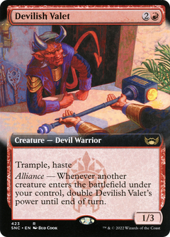 Devilish Valet (423) (Extended Art) - Foil