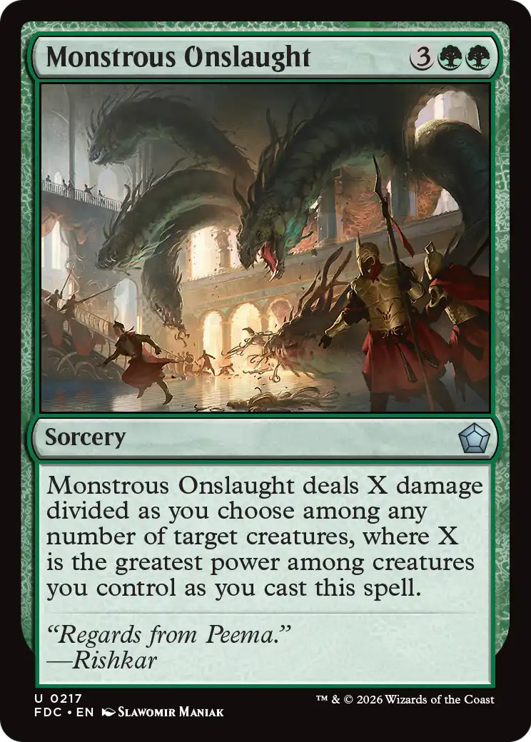 Monstrous Onslaught (FDC)