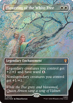 Flowering of the White Tree (0054) (Borderless) (HOC) - Surge Foil