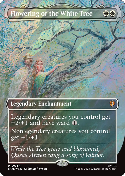 Flowering of the White Tree (0054) (Borderless) (HOC) - Surge Foil