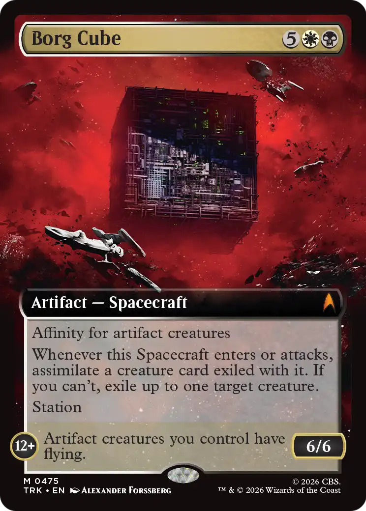 Borg Cube (0475) (Extended Art) (TRK) - Foil
