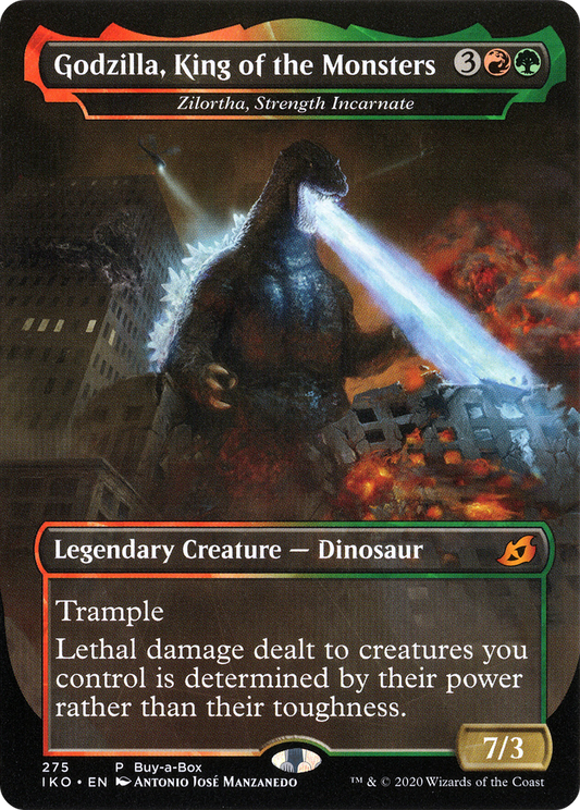 Godzilla, King of the Monsters [Zilortha, Strength Incarnate] (275) (Buy-a-Box) - Foil