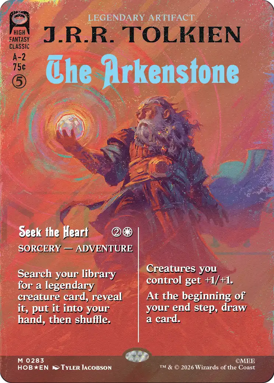 The Arkenstone // Seek the Heart (0283) (Borderless) (Book Cover) (HOB) - Surge Foil