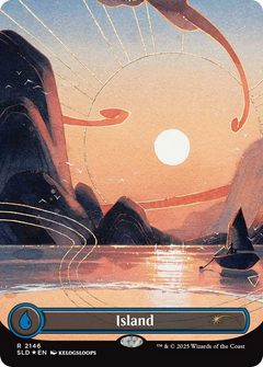Island (2146) (Borderless) - Foil sld