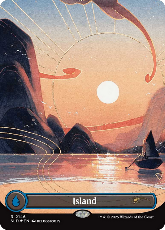 Island (2146) (Borderless) - Foil sld