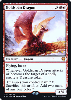 Goldspan Dragon (139) (Prerelease) - Foil