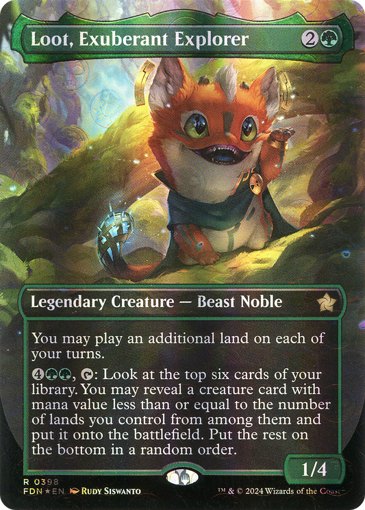 Loot, Exuberant Explorer (0398) (Borderless) - Mana Foil