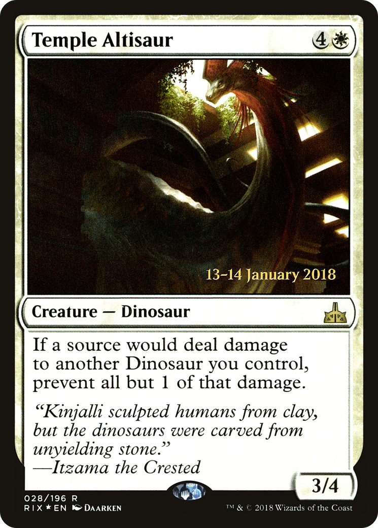 Temple Altisaur (028) (Prerelease) - Foil