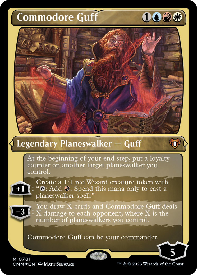 Commodore Guff (0781) (Display Commander) (Thick Stock) - Foil Etched