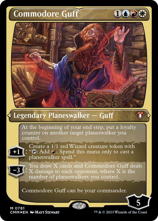 Commodore Guff (0781) (Display Commander) (Thick Stock) - Foil Etched