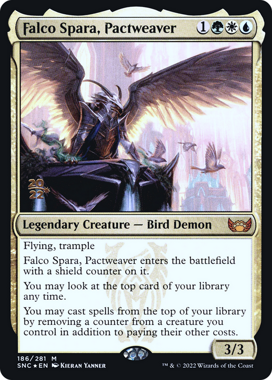 Falco Spara, Pactweaver (186) (Prerelease) (PSNC) - Foil