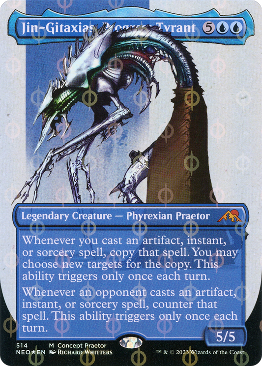 Jin-Gitaxias, Progress Tyrant (514) (Borderless) - Compleat Foil