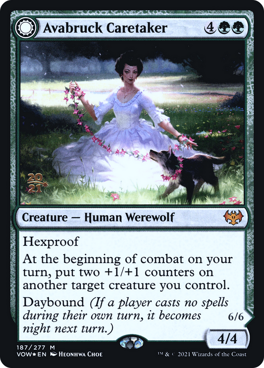 Avabruck Caretaker // Hollowhenge Huntmaster (187) (Prerelease) (PVOW) - Foil