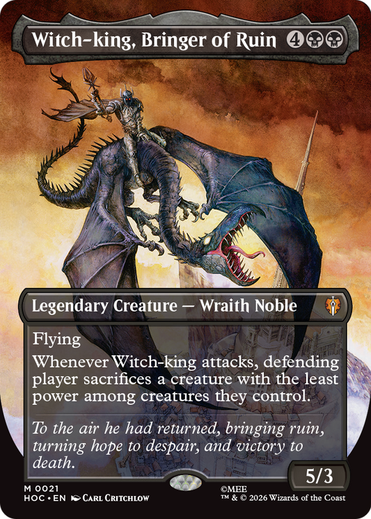 Witch-king, Bringer of Ruin (0021) (Borderless) (HOC)