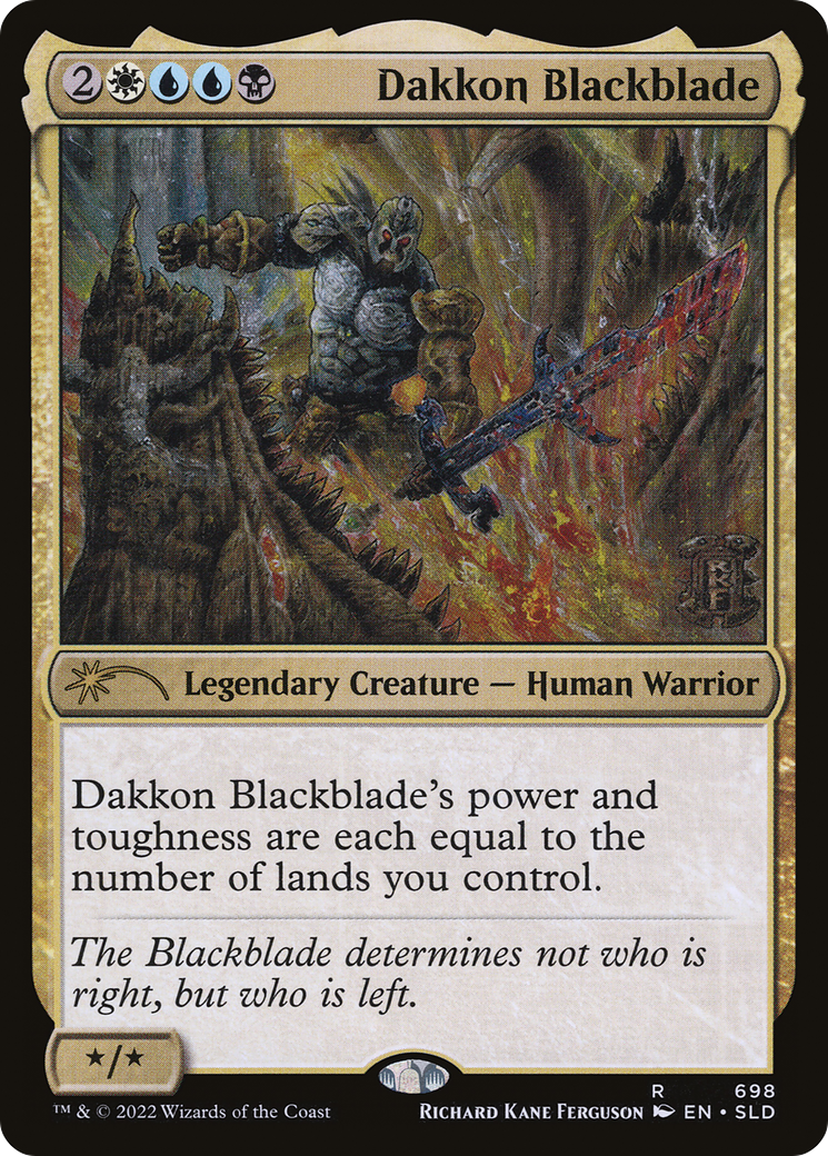 Dakkon Blackblade (698) - Foil