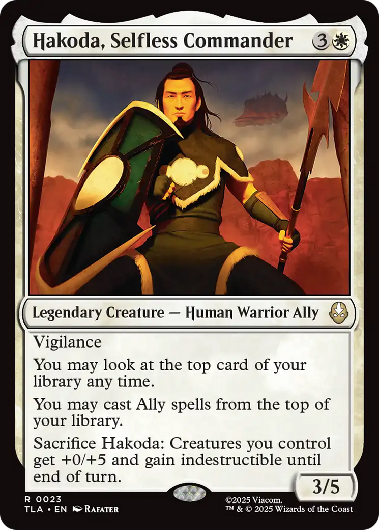 Hakoda, Selfless Commander tla