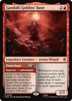 Gandalf, Goblins' Bane // Flameshape (0096) (HOB) - Foil