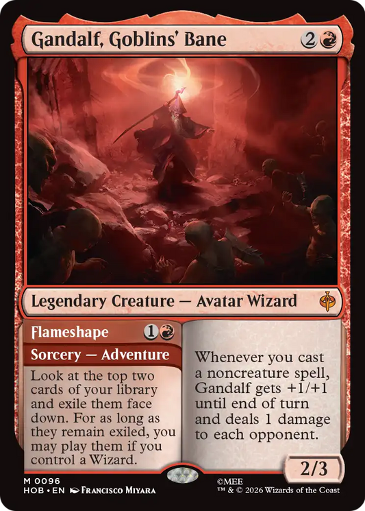 Gandalf, Goblins' Bane // Flameshape (0096) (HOB) - Foil