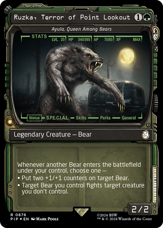 Ruzka, Terror of Point Lookout [Ayula, Queen Among Bears] (0876) (Showcase) - Surge Foil
