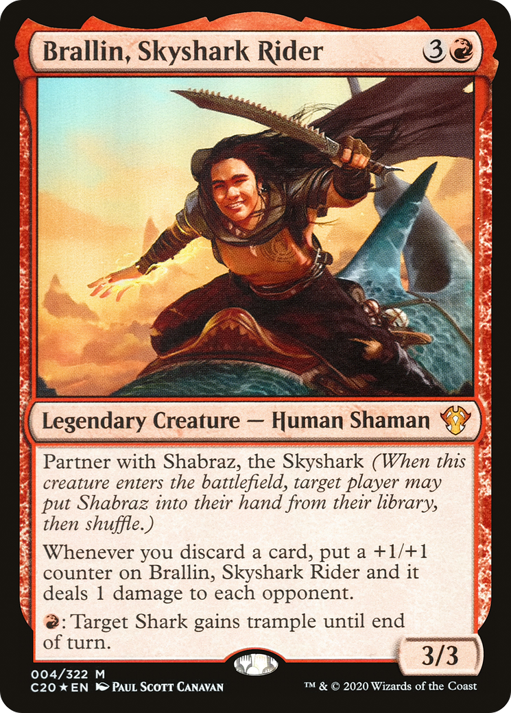 Brallin, Skyshark Rider - Foil
