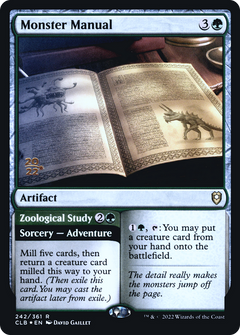 Monster Manual // Zoological Study (242) (Prerelease) - Foil