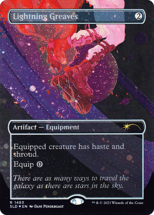 Lightning Greaves (1493) (Borderless) - Galaxy Foil