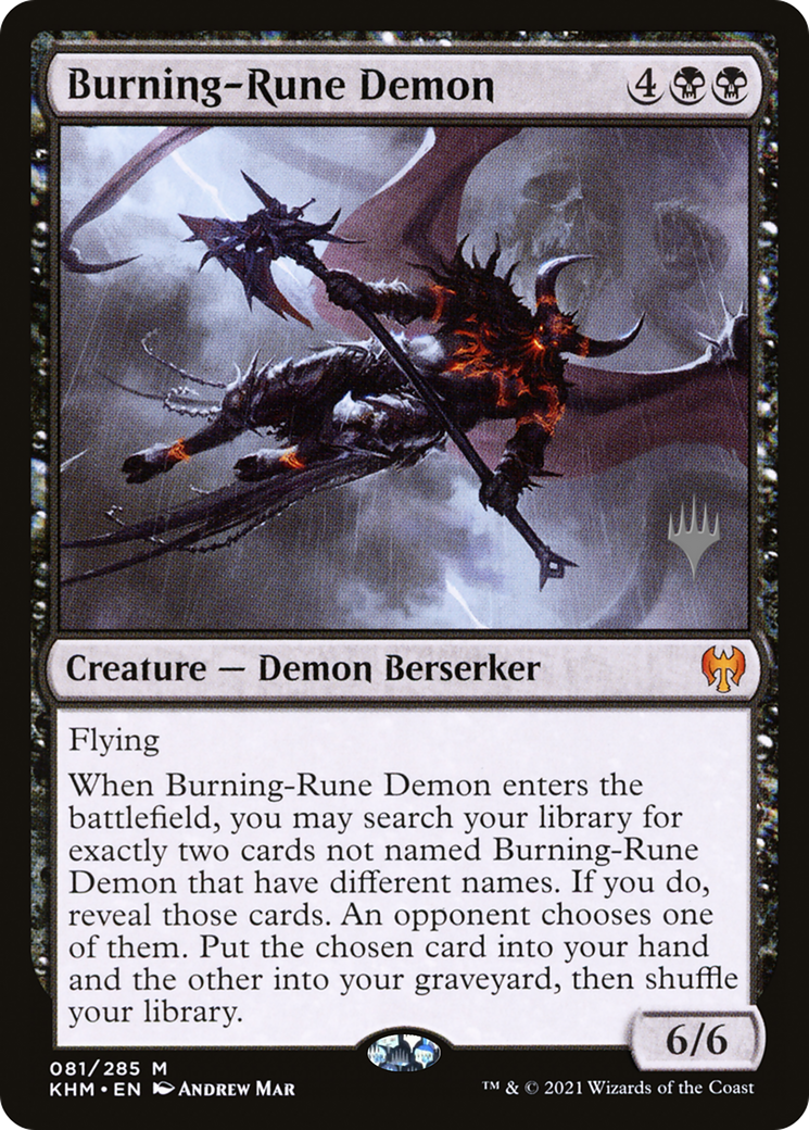 Burning-Rune Demon (081) (Promo Pack) - Foil