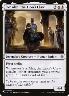 Syr Alin, the Lion's Claw