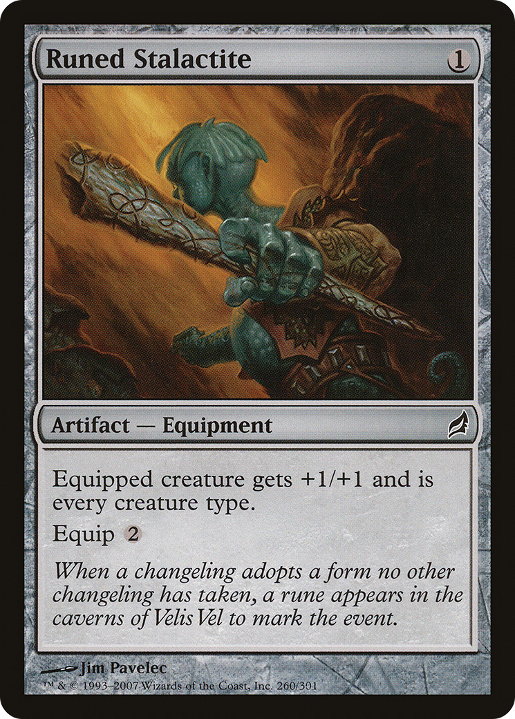 Runed Stalactite - Foil