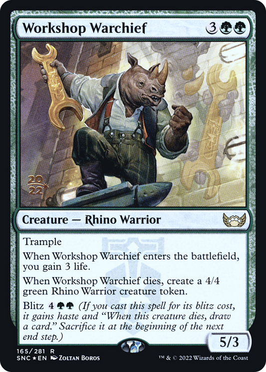 Workshop Warchief (165) (Prerelease) (PSNC) - Foil