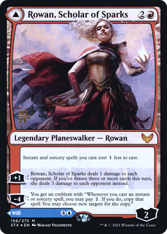 Rowan, Scholar of Sparks // Will, Scholar of Frost (156) (Prerelease) (PSTX) - Foil