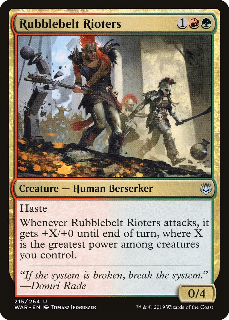Rubblebelt Rioters - Foil