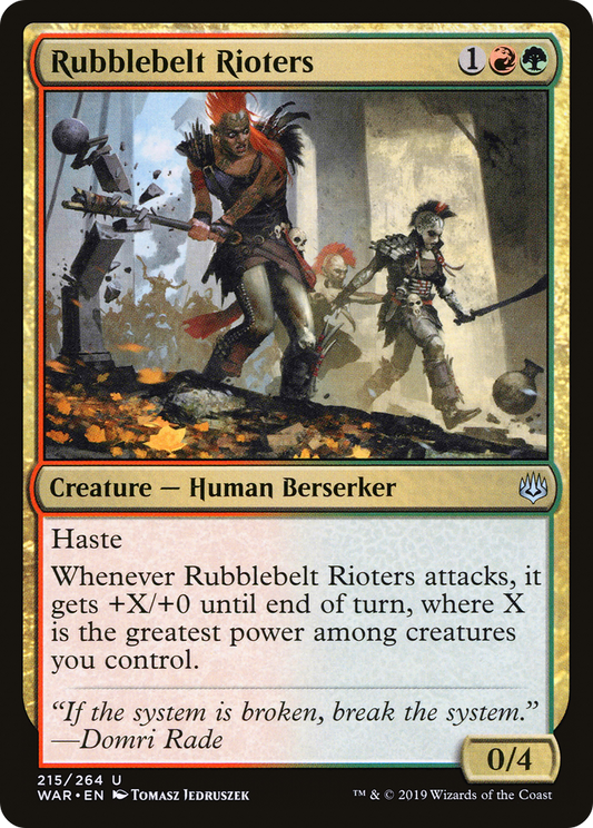 Rubblebelt Rioters - Foil