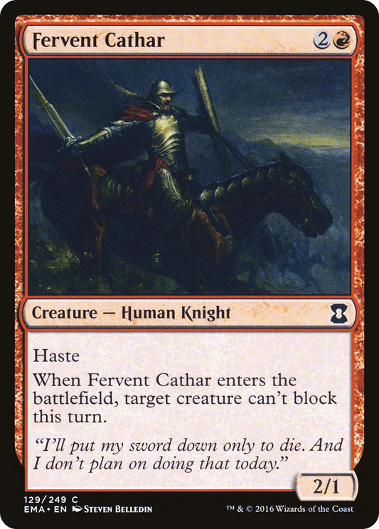 Fervent Cathar - Foil