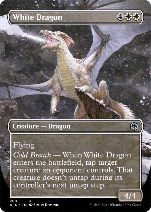 White Dragon (288) (Borderless) - Foil